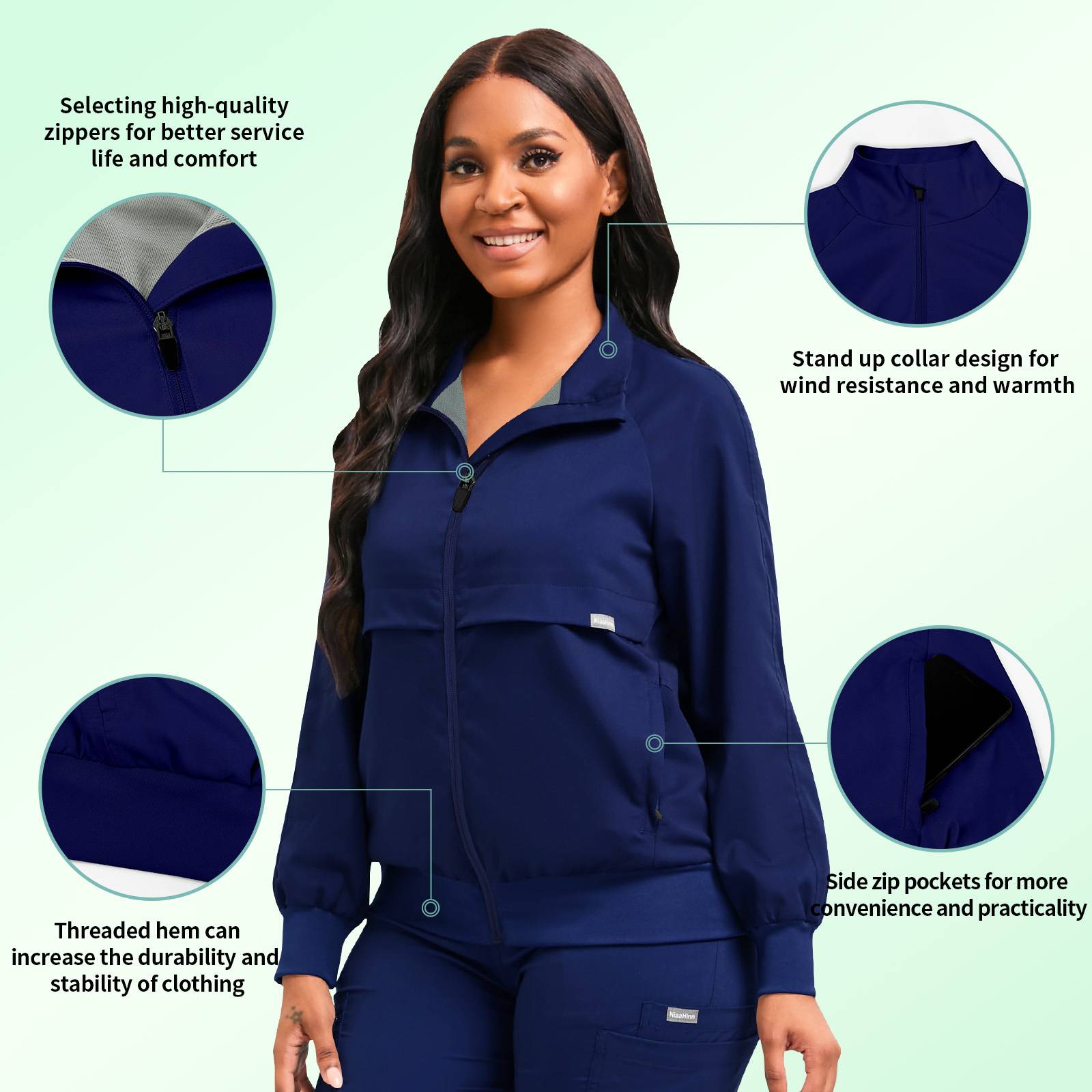 Unisex Scrub Jacket