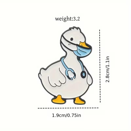 Doctor Duck  Brooch