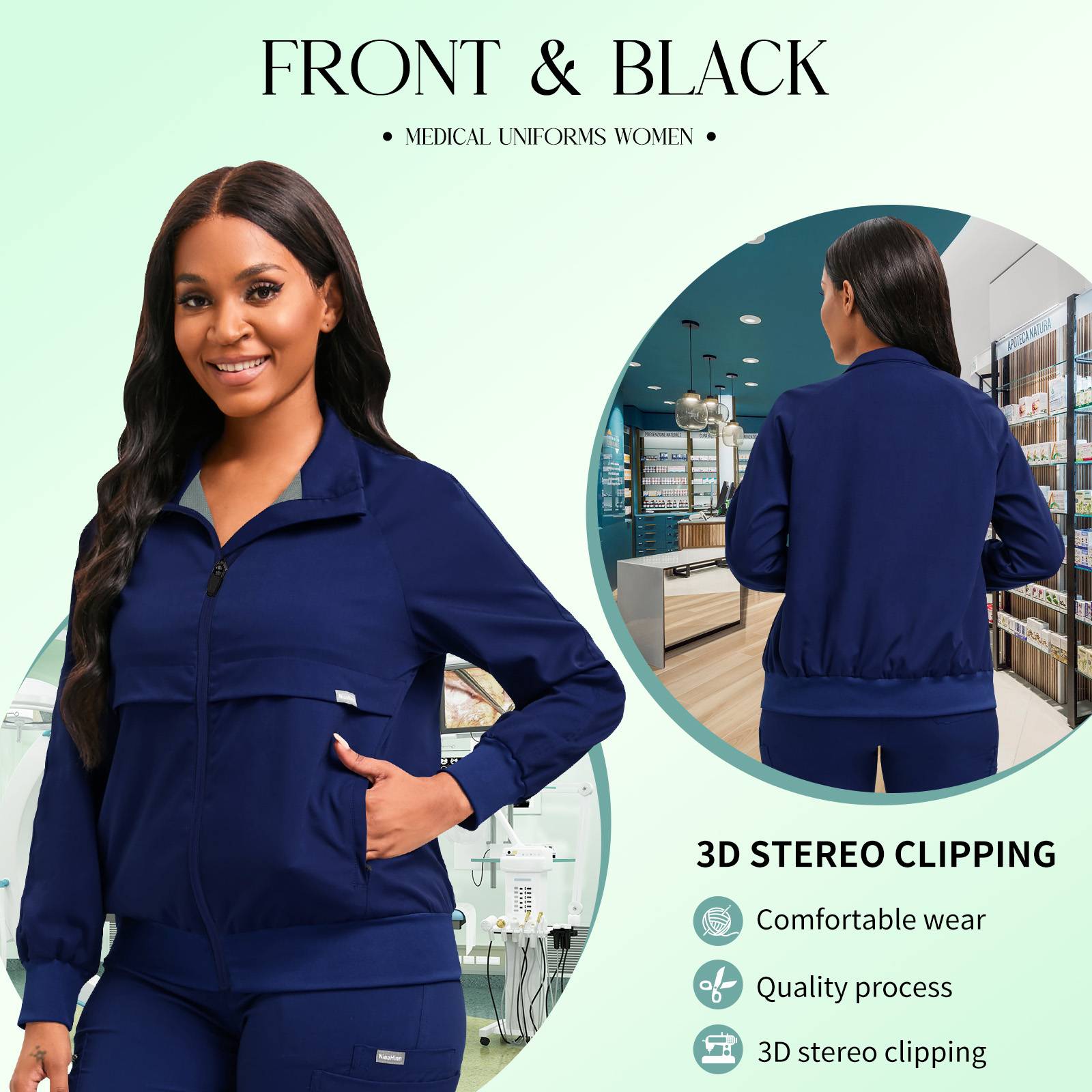 Unisex Scrub Jacket